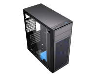 GEMBIRD Midi Tower Fornax M100B ATX niebiesie wentylatory Czarna CCC-FC-M100B - 1184605 - zdjęcie 4
